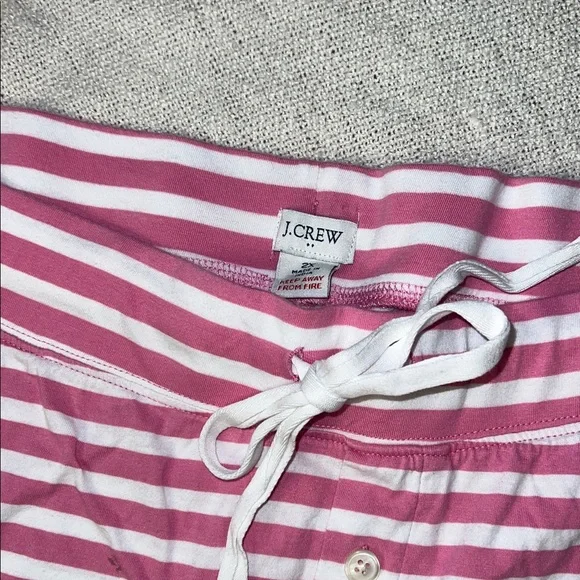 J. Crew Pink and White Striped Pajama Set. Size 2X - Picture 8 of 16